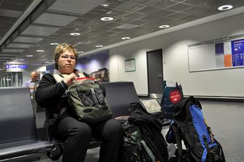 Im Frankfurter Flughafen hatten wir noch jede Menge Zeit, da der Zug dieses mal p�nktlich war.