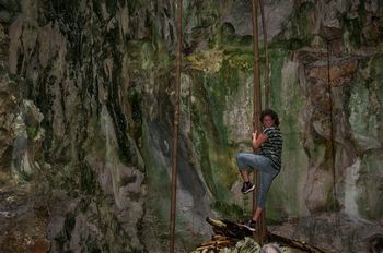 Die Hhle Mangle Llagas mit zwei Kammern.