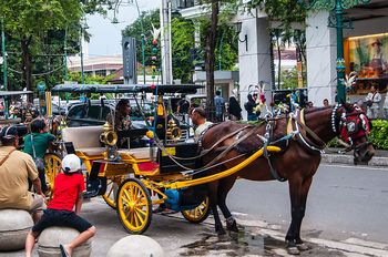 Auf der Maliboro-Road in Jogjakarta